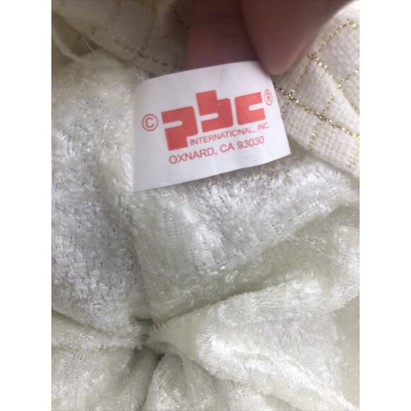 NOEL & JOY CHRISTMAS BEAR Plush Stuffed Animal RARE 14" & 12”Beige Bear Vtg.READ - Picture 10 of 16